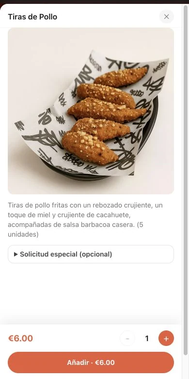 Pedidos del cliente