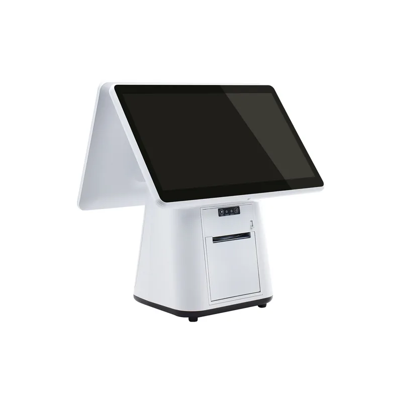 Dual screen · large customer display: Angled view